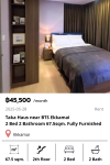 Taka Haus near BTS Ekkamai 12 2 Bed 2 Bathroom 67.5sqm. Fully Furnished