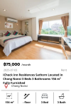 iCheck inn Residences Sathorn Located in Chong Nonsi 3 Beds 3 Bathrooms 156 m² Fully Furnished