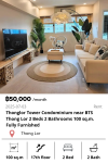 Thonglor Tower Condominium near BTS Thong Lor 2 Beds 2 Bathrooms 100 sq.m. Fully Furnished