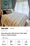 Kawa Haus Near BTS On Nut 1 bed 1 Bath  34 sq m. Fully Furnished