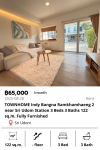 TOWNHOME Indy Bangna Ramkhamhaeng 2 near Sri Udom Station 3 Beds 3 Baths 122 sq.m. Fully Furnished