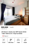 Life Rama 4 -Asoke near MRT Queen Sirikit  1 Bed 1 Bath 32 m². Fully Furnished