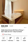 Noble State 39 near BTS Phrom Phong  1 Bed 1 Bath 34.74 m². Fully Furnished