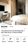 Life Sukhumvit 62 near BTS Bang Chak  1 Bed 1 Bath 25 sq. m. Fully Furnished