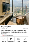 Life Ladprao BTS Ha Yaek Lat Phrao / MRT Phahon Yothin 1 bed 1 Bath 26 sq. m. Fully Furnished