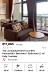 The Line Sukhumvit 101 near BTS Punnawithi 1 Bedrooms 1 Bathrooms 33 m². Fully Furnished