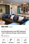 Serviced Apartment near MRT Sukhumvit 40 sqm.