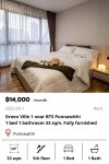 Green Ville 1 near BTS Punnawithi 33 sqm. for rent