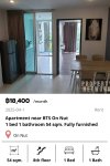 Apartment 8th floor near BTS On Nut 54 sqm. for rent