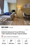 Noble Be Sukhumvit 19 near BTS Nana 30 sqm.