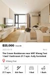 The Crown Residences near MRT Khong Toei 27.7 sqm.