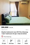 Rhythm Sukhumvit 44/1 near BTS Phra Khanong 35 sqm.