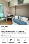 Aspire Rama 4 near BTS Phra Khanong 28 sqm.