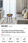 The Lumpini 24 near BTS Phrom Phong 27 sqm.