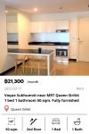Voque Sukhumvit 16 near MRT Queen Sirikit 50 sqm.