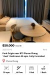 Park Origin near BTS Phrom Phong 30 sqm.