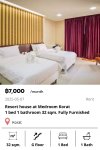 Resort house at Medroom Korat 32 sqm.