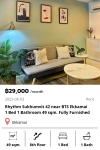 Rhythm Sukhumvit 42 near BTS Ekkamai 1 Bed 1 Bathroom 49 sqm. Fully Furnished
