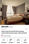 Down Town 49 near BTS Phrom Phong 2 bed 62.4 sqm.