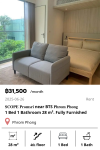 SCOPE Promsri near BTS Phrom Phong 1 Bed 1 Bathroom 28 m². Fully Furnished