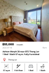 Ashton Morph 38 near BTS Thong Lor 1 Bed 1 Bath 57 sq.m. Fully Furnished