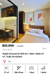 Noble Around Ari BTS Ari 1 Bed 1 Bath 27 m². Fully Furnished