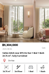 Valles HAUS near BTS On Nut 1 Bed 1 Bath 34.75 m². Fully Furnished