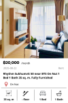 Rhythm Sukhumvit 50 near BTS On Nut 1 Bed 1 Bath 35 sq. m. Fully Furnished