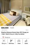 Rhythm Ekkamai Estate Near BTS Thong Lor 1 Bed 1 Bath 35 sq m. Fully Furnished