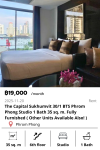 The Capital Sukhumvit 30/1 BTS Phrom Phong Studio 1 Bath 35 sq. m. Fully Furnished ( Other Units Available Also! )