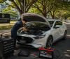 รับเปลี่ยนแบตรถยนต์ Mazda3นอกสถานที่ ม เกษตรศาสตร์ ศรีราชา