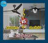 พัดลมเพดาน VS พัดลมโคมไฟ พัดลมเพดาน VS พัดลมโคมไฟ