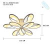 โคมไฟเพดาน รุ่น 04-CL-20124-9 LED (LED 117W) สีขาว