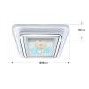 Ceiling Lamp MODEL 04-SL-8534-480 White/Flower