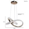 Pendant Lamp MODEL 05-SL-1402-FGD-96W (LED 96W) French Gold