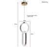 Pendant Lamp MODEL 05-SL-1403-FGD-48W (LED 48W) French Gold