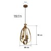 Hanging Lamp MODEL 05-SL-6110-3 (E27x3) Golden