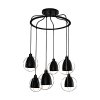 Hanging Lamp MODEL 06-ML-18122/6P (E27x6)  Matte Black