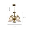 Pendant Lamp MODEL 06-SL-3010-5 (E27x5) Antique brass