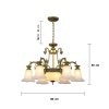 Pendant Lamp MODEL 06-SL-3010-6+3 (E27x9) Antique brass
