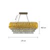 Crystal  Lamp MODEL 07-CY-2801-800 (E27x8) Gold