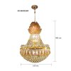 Chandelier Crystal MODEL 07-ML-86942/600 (E27x21) Gold