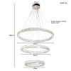 โคมไฟแชนเดอเลียร์ รุ่น 07-SL-1702-CH-8+6+4 (LED 226W) สีเงินเงา