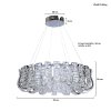 Crystal Lamp MODEL 07-SL-1706-CH-700 (LED 122W) Chrome