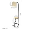 Floor Lamp  MODEL 08-FL-1004 (E27x1) Black