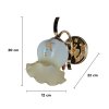 Wall Lamp MODEL 09-ML-12621/1W (E27x1) Gold