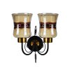 Wall Lamp MODEL 09-SL-6111-2 (E27x2) Black/ Gold