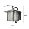 โคมไฟผนังภายนอก รุ่น 12-O-3019W (E27x1) สีน้ำตาลเข้ม