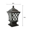 โคมไฟหัวเสาภายนอก รุ่น 12-O-9361S (E27x1) สีกาแฟ