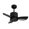 Ceiling Fan ABS Blade Model AC24-4011-3-MBK 24" Matte Black